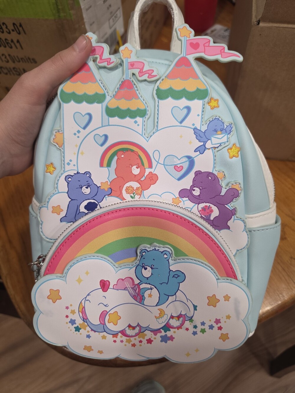 Loungefly Care Bears Care-A-Lot-Castle Mini Backpack